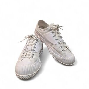 Converse Bosey MC Low Top White Gray Quilted Sneakers 171224C Mens10 Womens11.5